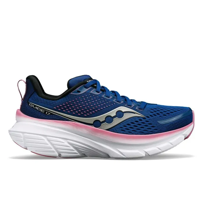 Saucony Running Women Guide 17 Extra Wide Navyorchid