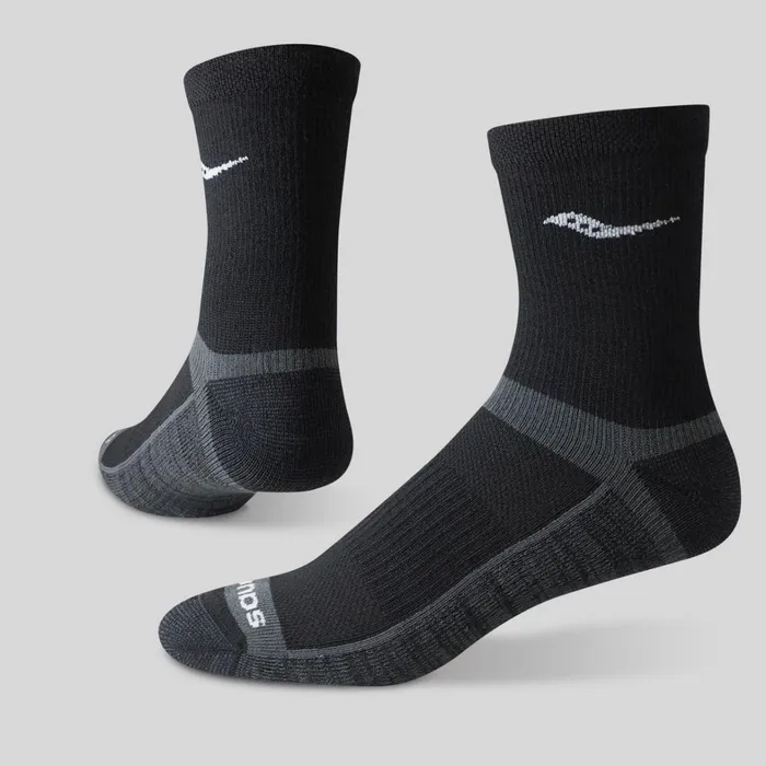 Saucony Socks Women Inferno Cushion Mid 3Pack Sock Black