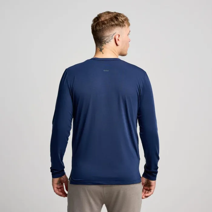 Saucony Tops Men Triumph Long Sleeve Navy