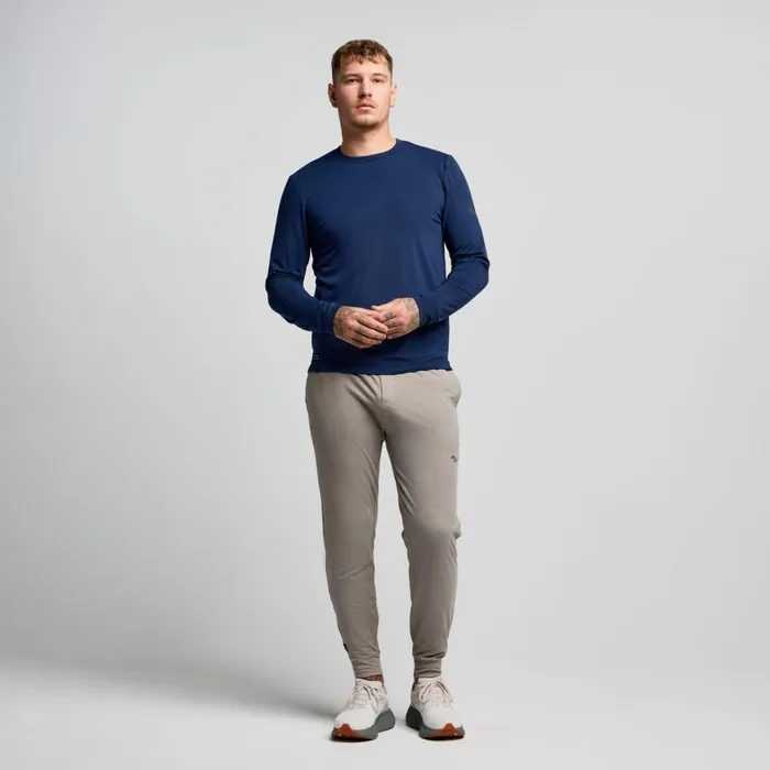 Saucony Tops Men Triumph Long Sleeve Navy
