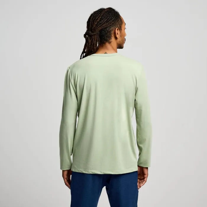 Saucony Tops Men Triumph Long Sleeve Sage