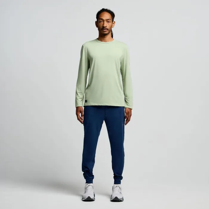 Saucony Tops Men Triumph Long Sleeve Sage