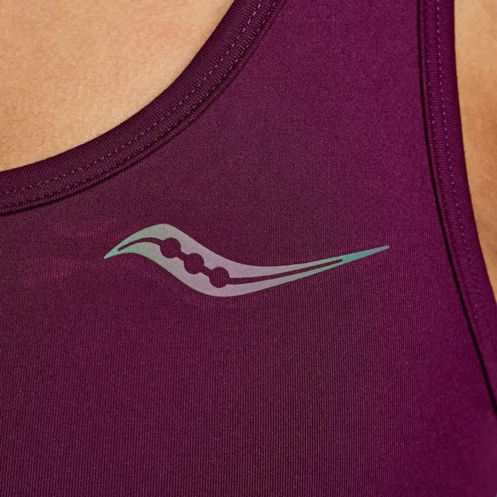 Saucony Tops Women Fortify Bra Eggplant