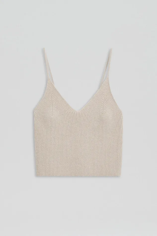 Scanlan Theodore CASHMERE CAMISOLE DOVE Women Knitwear Scanlan Theodore CASHMERE CAMISOLE DOVE Women Knitwear