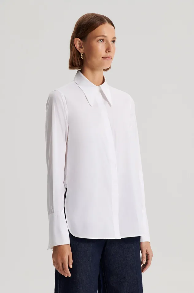 Scanlan Theodore COTTON SHIRT WHITE Women Shirts Scanlan Theodore COTTON SHIRT WHITE Women Shirts
