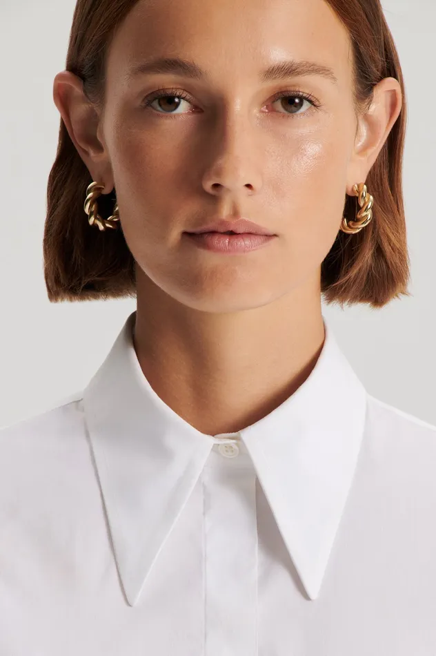 Scanlan Theodore COTTON SHIRT WHITE Women Shirts Scanlan Theodore COTTON SHIRT WHITE Women Shirts