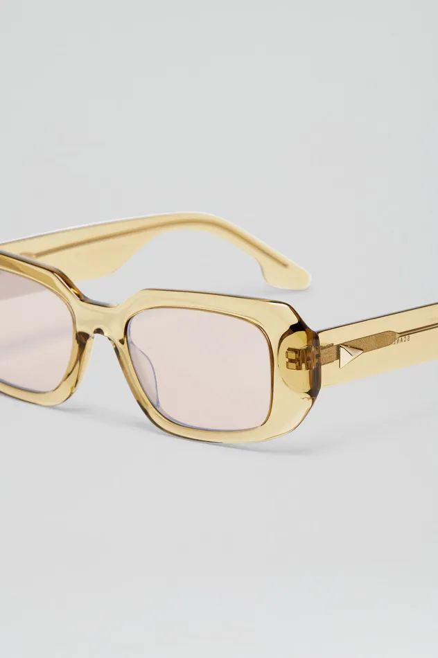 Scanlan Theodore Eyewear Women ST BOLD RECTANGLE SUNGLASSES SAHARA Scanlan Theodore Eyewear Women ST BOLD RECTANGLE SUNGLASSES SAHARA