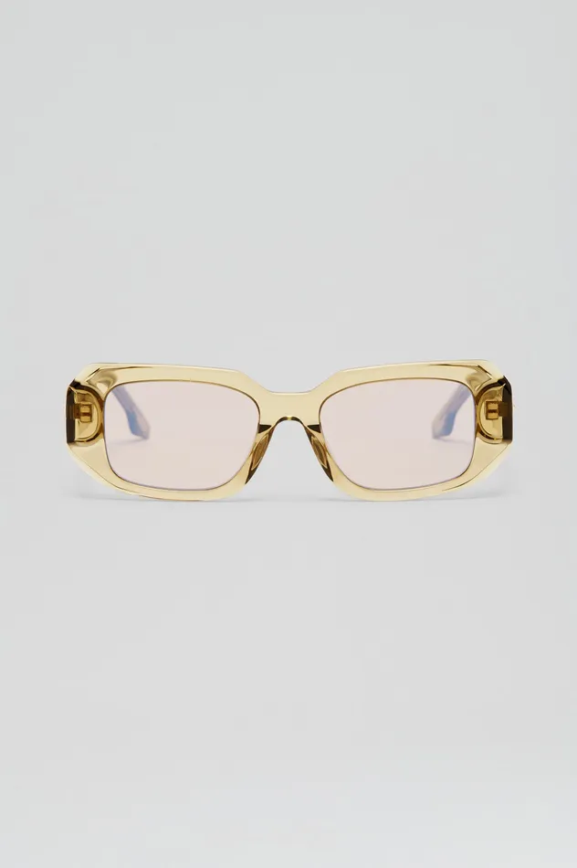 Scanlan Theodore Eyewear Women ST BOLD RECTANGLE SUNGLASSES SAHARA Scanlan Theodore Eyewear Women ST BOLD RECTANGLE SUNGLASSES SAHARA
