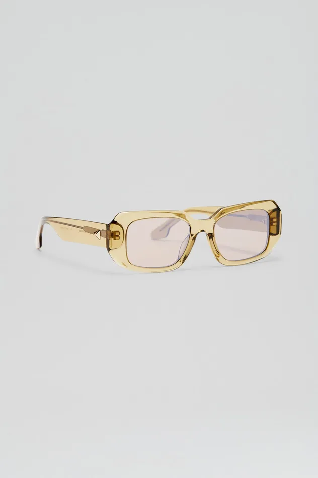Scanlan Theodore Eyewear Women ST BOLD RECTANGLE SUNGLASSES SAHARA Scanlan Theodore Eyewear Women ST BOLD RECTANGLE SUNGLASSES SAHARA