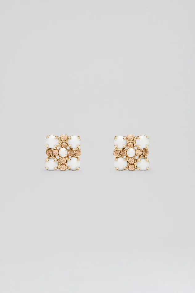 Scanlan Theodore Jewelry Women OPAL STRASS STUDS CHALK Scanlan Theodore Jewelry Women OPAL STRASS STUDS CHALK