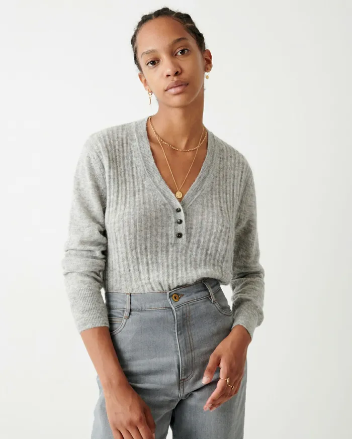 Sessn Womens Jumpers Anya Cloud Grey