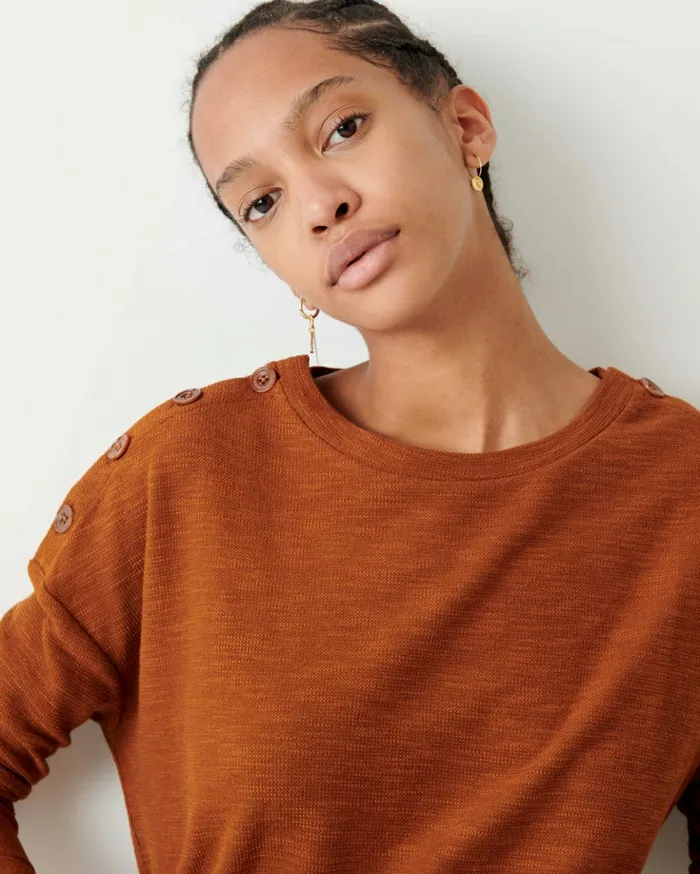 Sessn Womens TShirts And Tops Austin Tobacco On Sale