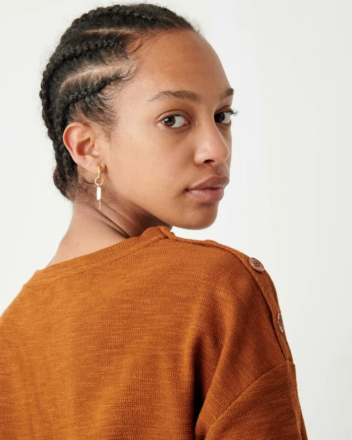 Sessn Womens TShirts And Tops Austin Tobacco On Sale