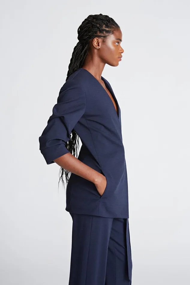 Sets Women Halston Bexley Jacket In Knit Suiting Midnight