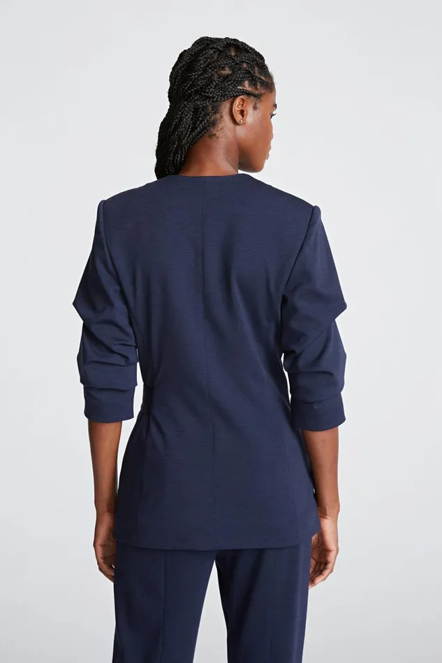 Sets Women Halston Bexley Jacket In Knit Suiting Midnight