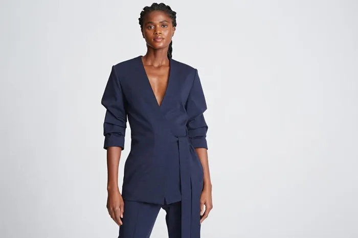 Sets Women Halston Bexley Jacket In Knit Suiting Midnight