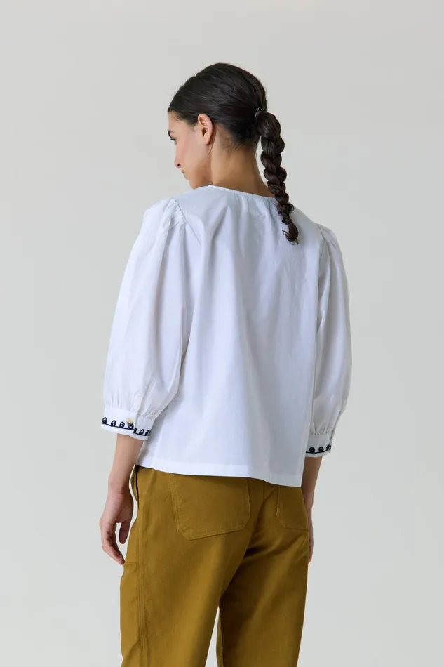 Shirts and Blouses Women Leon and Harper Coquine Plain Shirt White