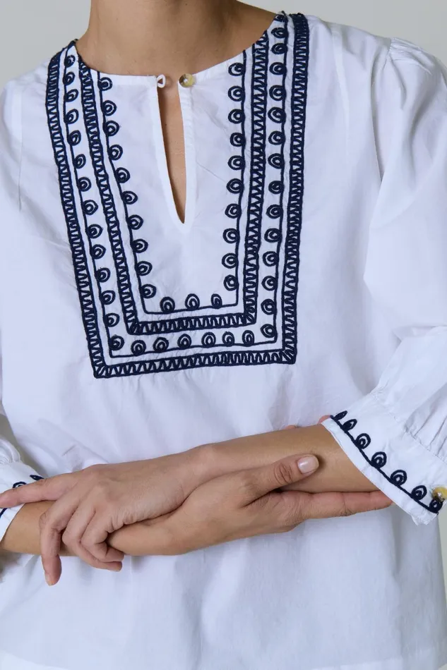 Shirts and Blouses Women Leon and Harper Coquine Plain Shirt White