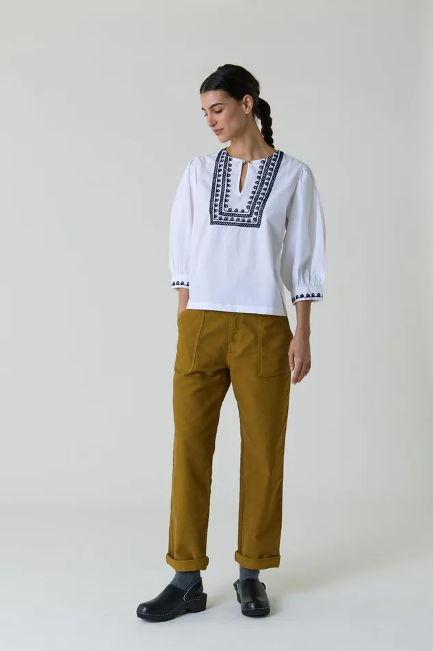 Shirts and Blouses Women Leon and Harper Coquine Plain Shirt White