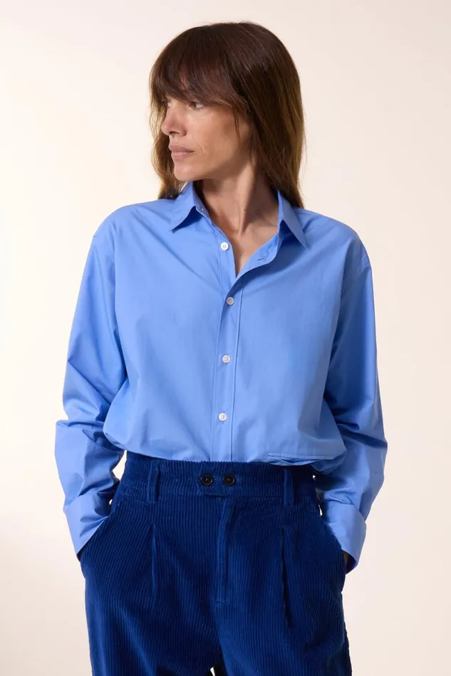 Shirts and Blouses Women Leon and Harper Cyrce Pln Shirt Blue