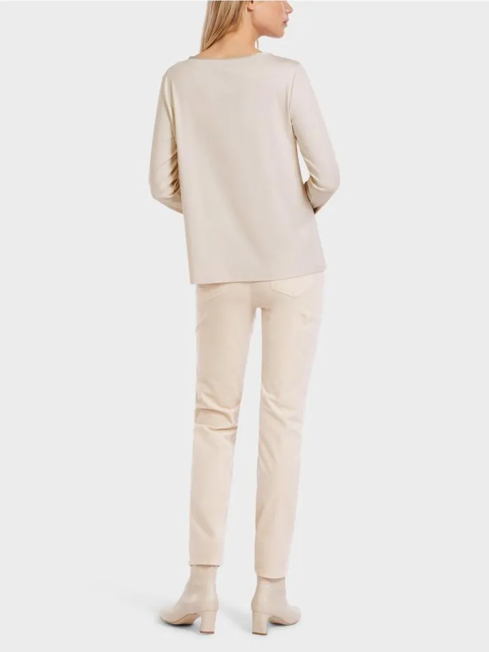 Shirts and Tops Damen Marc Cain Elegantes Longsleeve Soft Blossom