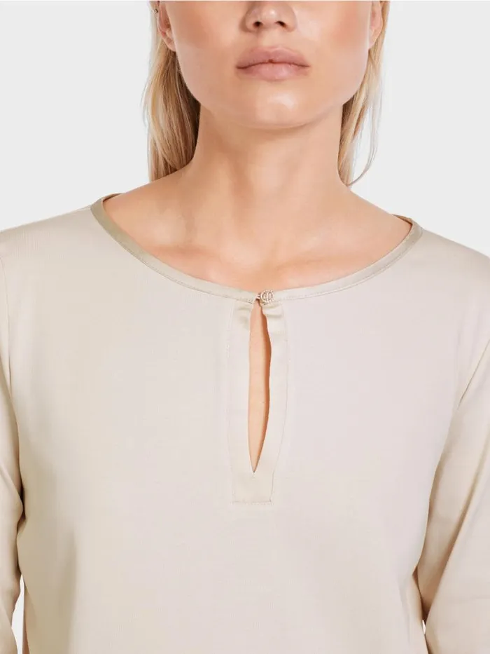 Shirts and Tops Damen Marc Cain Elegantes Longsleeve Soft Blossom
