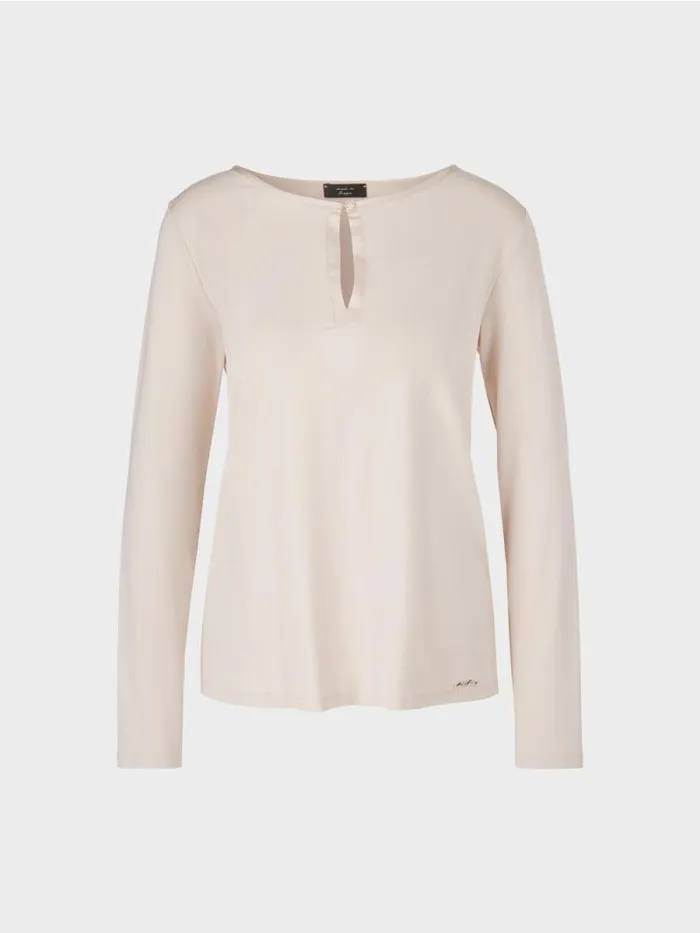 Shirts and Tops Damen Marc Cain Elegantes Longsleeve Soft Blossom