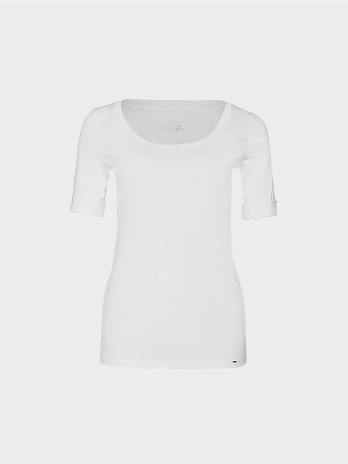 Shirts and Tops Damen Marc Cain Hochwertiges BasicShirt White