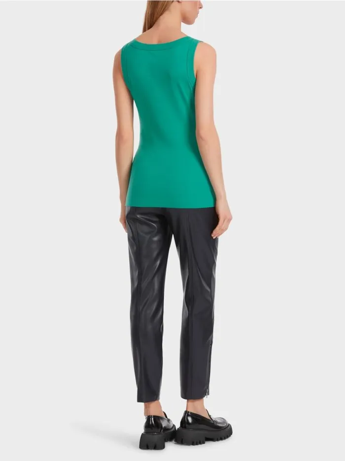 Shirts and Tops Damen Marc Cain rmelloses Top Aus Baumwollripp Enamel