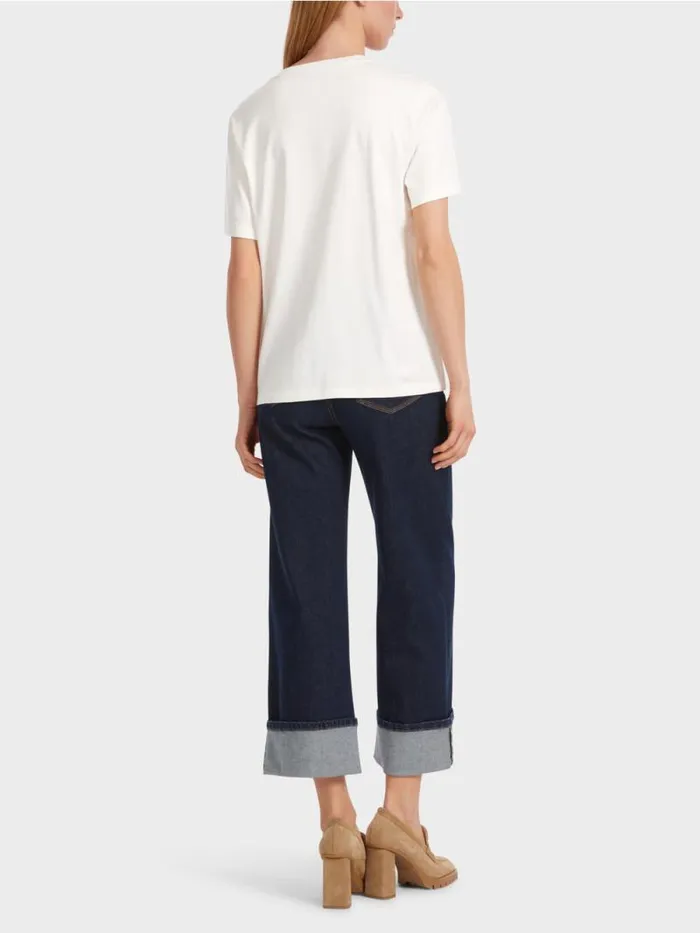Shirts and Tops Damen Marc Cain TShirt Mit 3DApplikation Offwhite