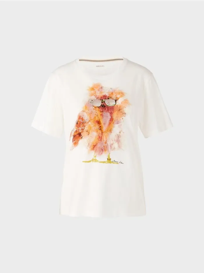 Shirts and Tops Damen Marc Cain TShirt Mit 3DApplikation Offwhite