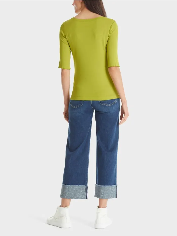 Shirts and Tops Damen Marc Cain TShirt Mit rmel Bright Olive Green