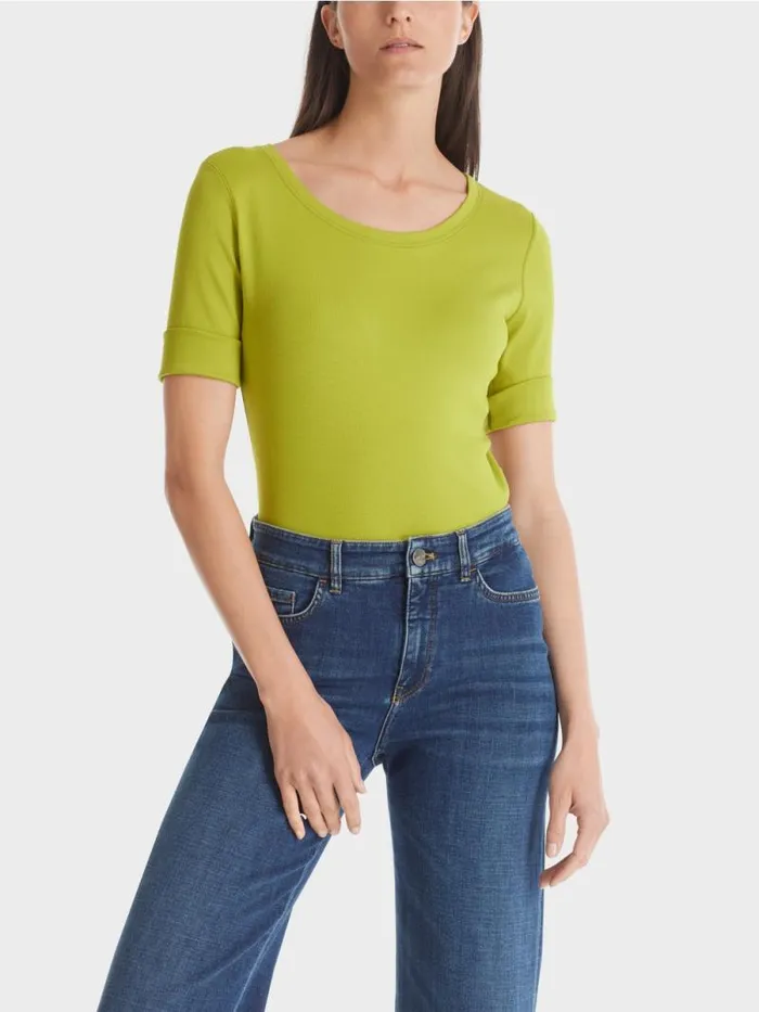 Shirts and Tops Damen Marc Cain TShirt Mit rmel Bright Olive Green