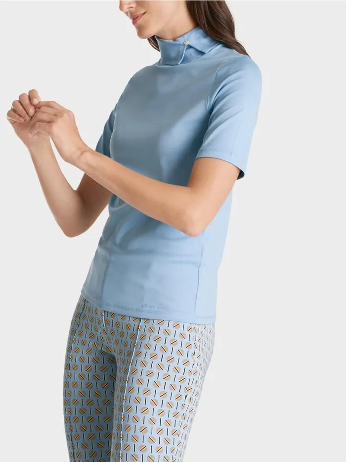 Shirts and Tops Damen Marc Cain TShirt Mit Rollkragen Dark Summer Sky