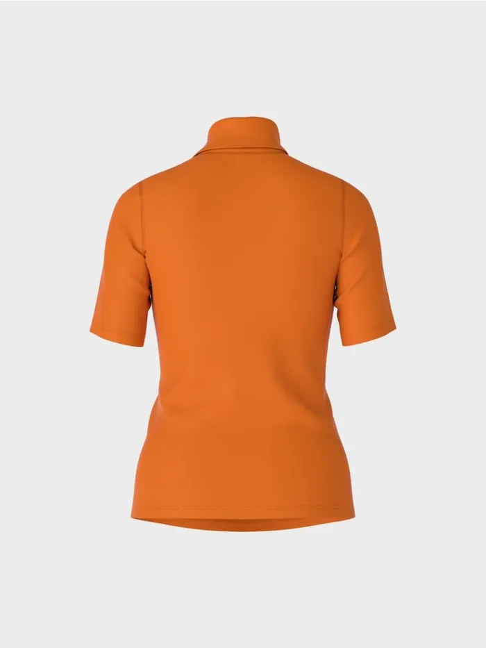 Shirts and Tops Damen Marc Cain TShirt Mit Rollkragen Deep Pumpkin