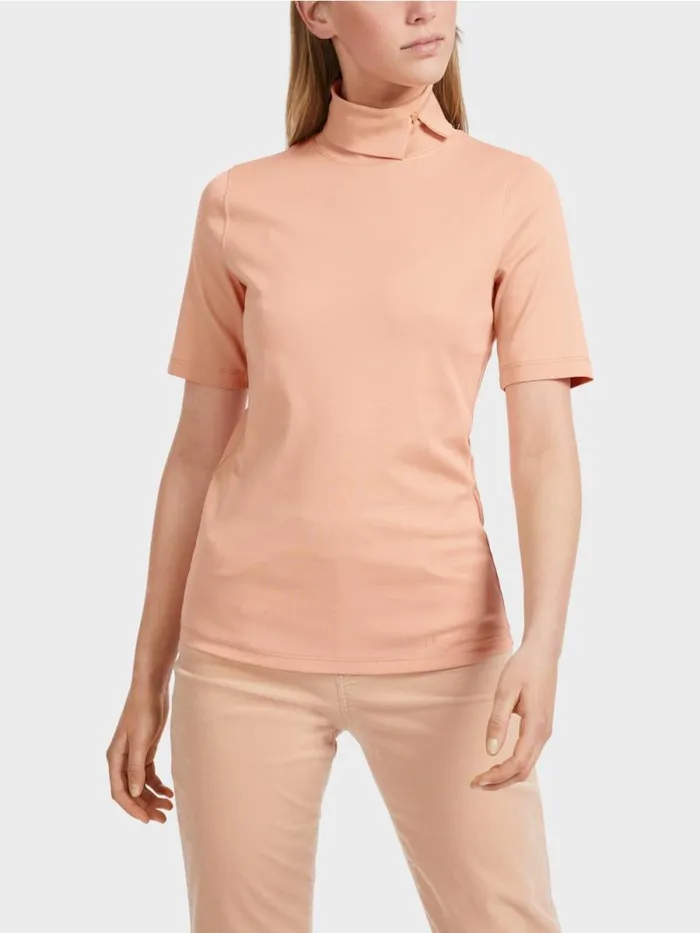 Shirts and Tops Damen Marc Cain TShirt Mit Rollkragen Sandy Beige