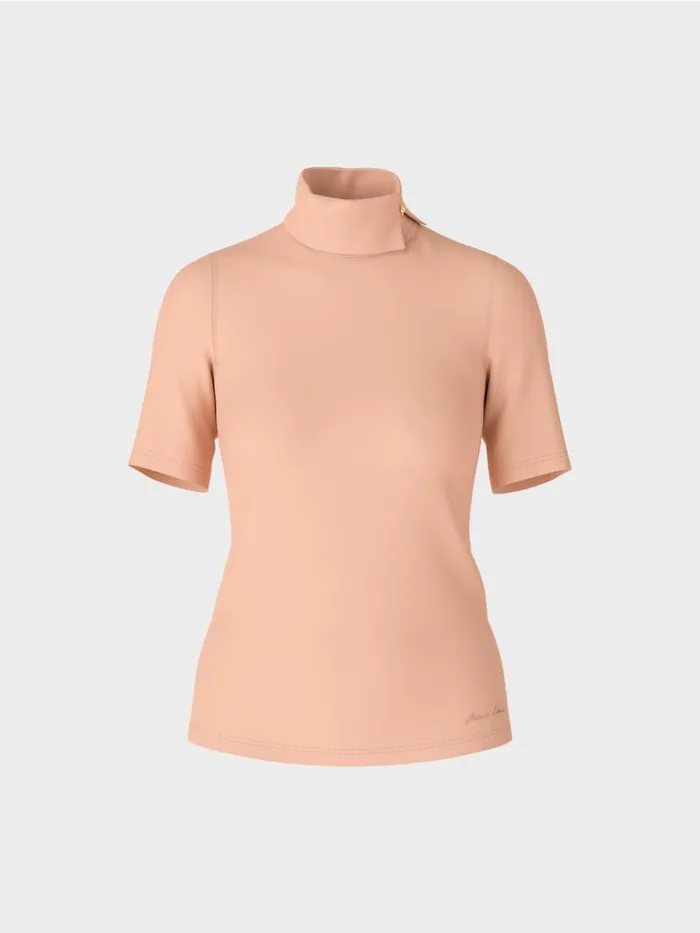 Shirts and Tops Damen Marc Cain TShirt Mit Rollkragen Sandy Beige