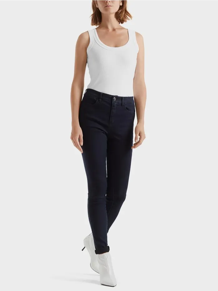 Shirts and Tops Damen Marc Cain Tanktop Aus Feinripp White