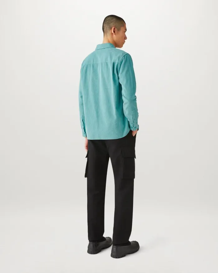 Shirts Men Belstaff Foundry Shirt Oil Blue