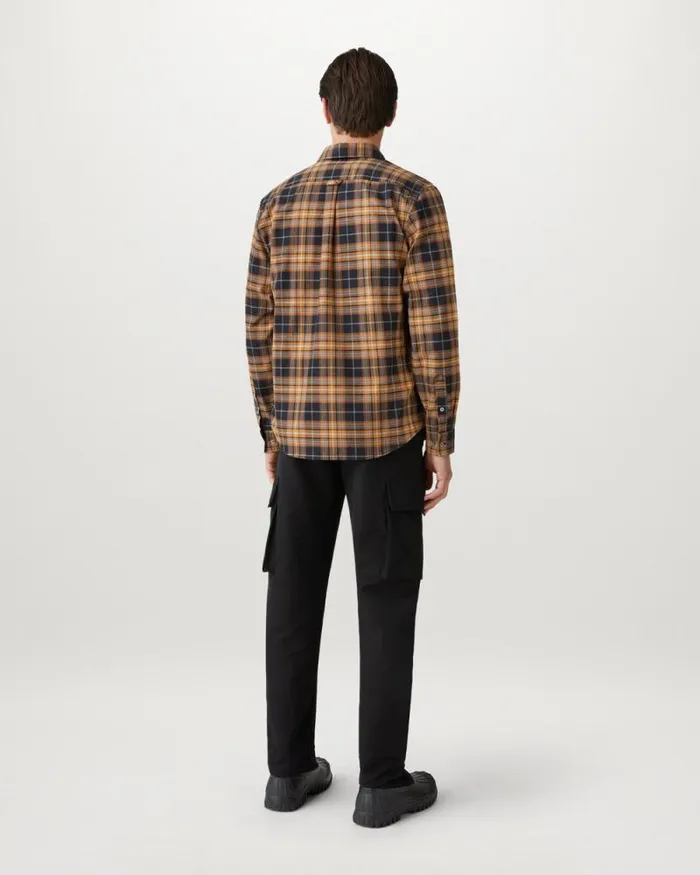 Shirts Men Belstaff Scale Shirt Black Glaze Yellow