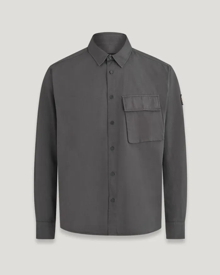 Shirts Men Belstaff Scale Shirt Forge Grey