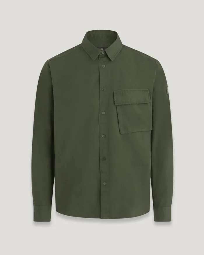 Shirts Men Belstaff Scale Shirt Tile Green