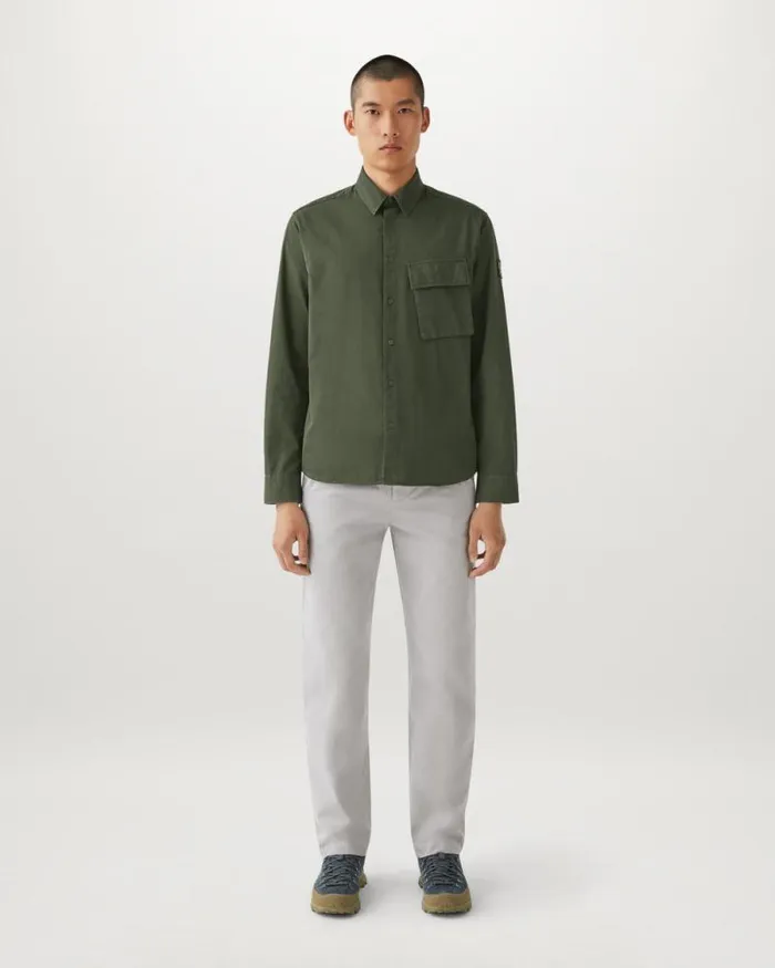 Shirts Men Belstaff Scale Shirt Tile Green Shirts Men Belstaff Scale Shirt Tile Green