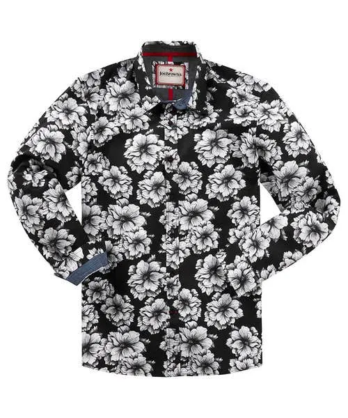 Shirts Monochrome Floral Shirt White 8211 Joebrowns Apparel Shirts Monochrome Floral Shirt White 8211 Joebrowns Apparel