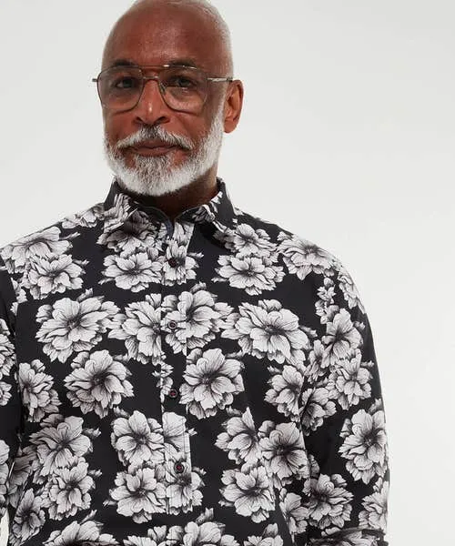 Shirts Monochrome Floral Shirt White 8211 Joebrowns Apparel Shirts Monochrome Floral Shirt White 8211 Joebrowns Apparel