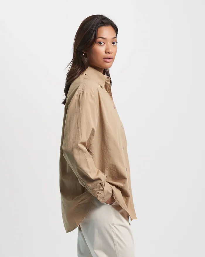 Shirts Organic Oversized Shirt 8211 Seaside Blue 8211 Colorfulstandard Women