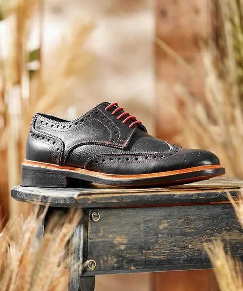 Shoes Boots and Trainers Joebrowns Apparel Hand Lasted Leather Brogues Black