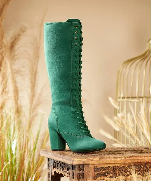 Shoes Sandals and Boots Apparel All The Glory Lace Up Boots Green Joebrowns