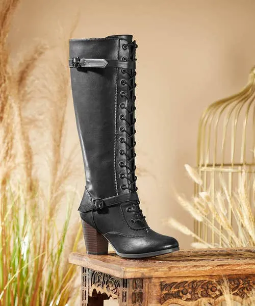Shoes Sandals and Boots Joebrowns Apparel In Brooklyn Lace Up Boots Black