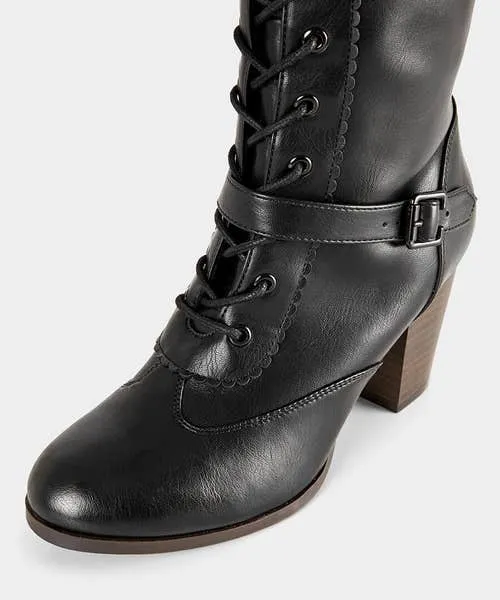 Shoes Sandals and Boots Joebrowns Apparel In Brooklyn Lace Up Boots Black